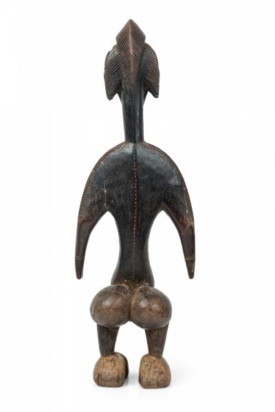 African Mali Late 20th Century Carved Wood Bamana Female Fertility Figure