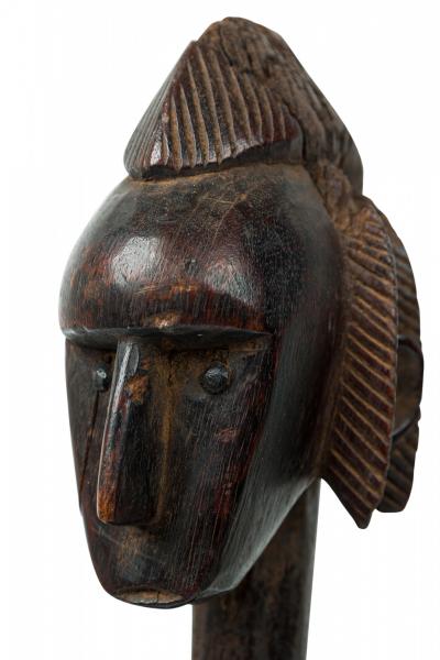 African Mali Late 20th Century Carved Wood Bamana Female Fertility Figure