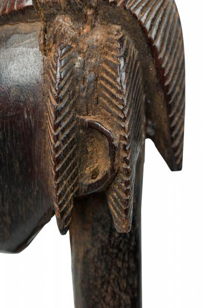 African Mali Late 20th Century Carved Wood Bamana Female Fertility Figure