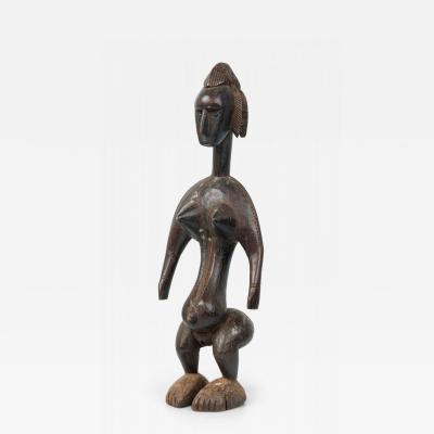 African Mali Late 20th Century Carved Wood Bamana Female Fertility Figure