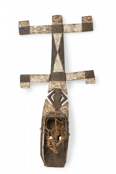 African Mali Late 20th Century Carved Wood Dogon Kanaga Mask