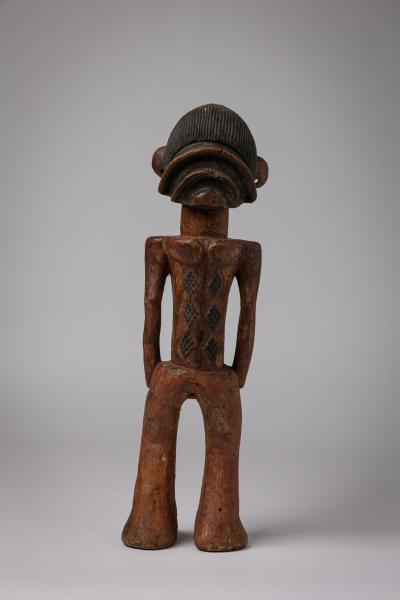 African Mali Mid 20th Century Luba Female Standing Fertility Figure