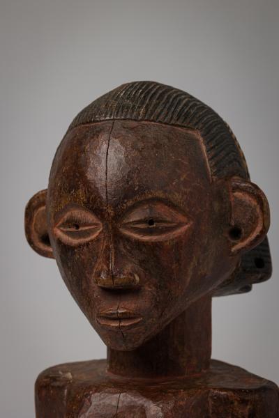 African Mali Mid 20th Century Luba Female Standing Fertility Figure
