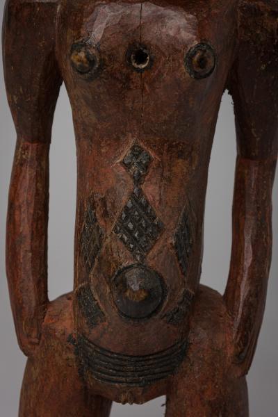 African Mali Mid 20th Century Luba Female Standing Fertility Figure