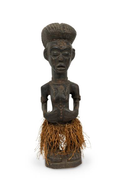 African Nigeria 20th Century Hand Crafted Yoruba Fertility Figure