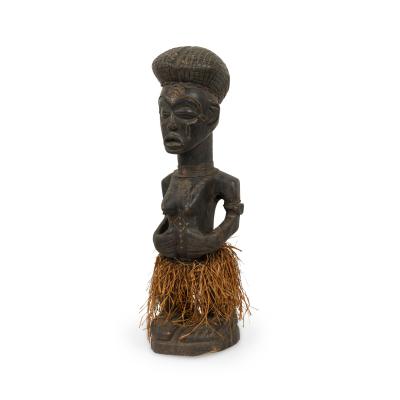 African Nigeria 20th Century Hand Crafted Yoruba Fertility Figure
