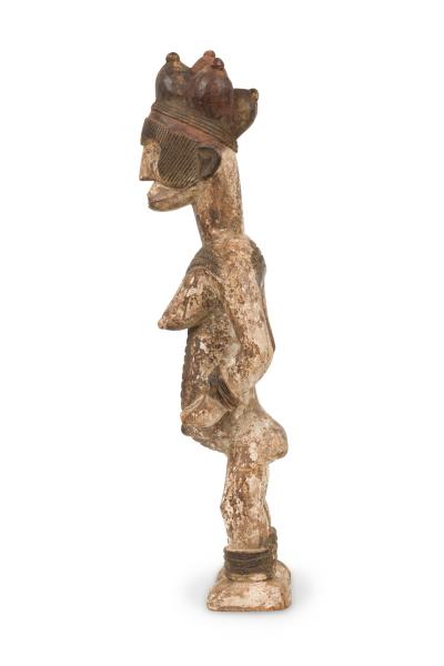 African Nigeria Mid 20th Century Hand Carved Eshu Female Figure