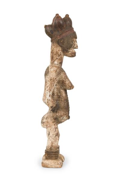 African Nigeria Mid 20th Century Hand Carved Eshu Female Figure