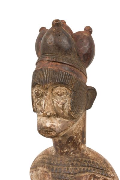 African Nigeria Mid 20th Century Hand Carved Eshu Female Figure