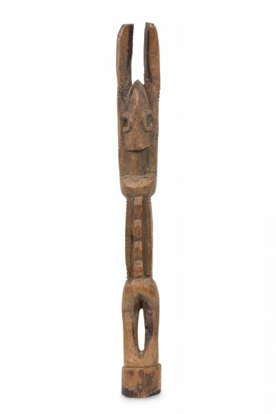 African Tanzania 20th Century Carved Wood Makonde Female Figure