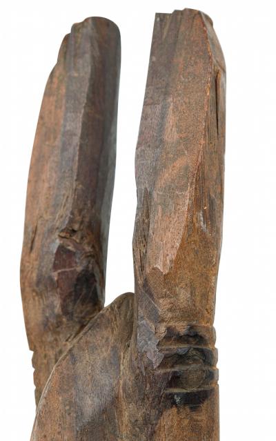 African Tanzania 20th Century Carved Wood Makonde Female Figure