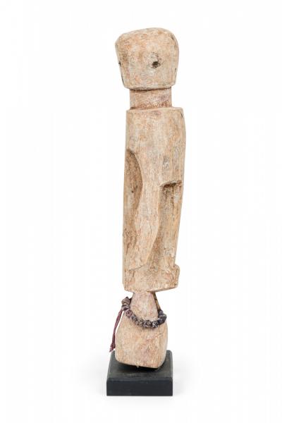 African Togo 20th Century Carved Wood Legba Aja Figure on Stand