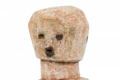 African Togo 20th Century Carved Wood Legba Aja Figure on Stand
