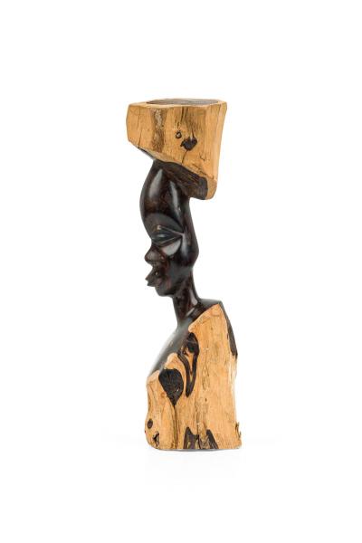 African Wooden Bust of Women