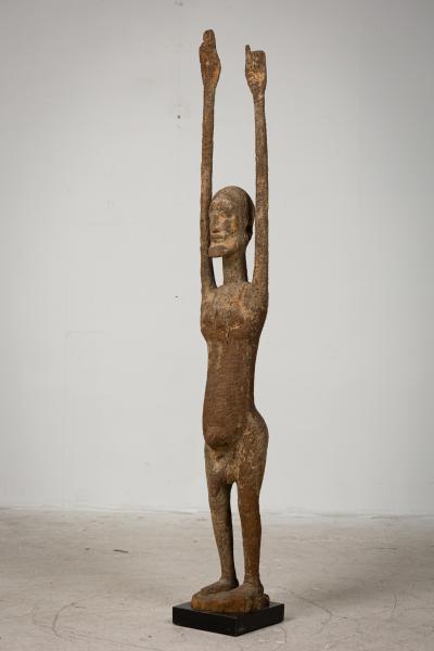 African Wooden Fertility God Figure