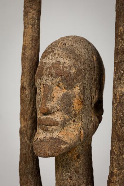 African Wooden Fertility God Figure