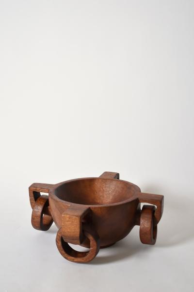 African work large bowl with handles 1970s 