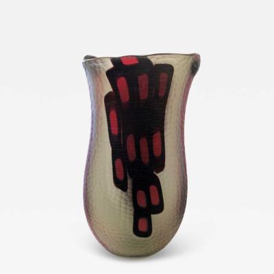 Afro Celotto Unique blown Murano Vase by Afro Celotto