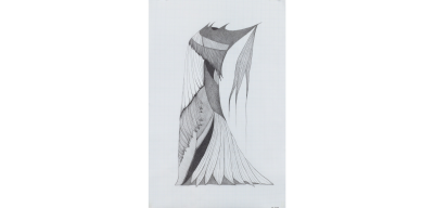 Afruz Amighi Headdress for an Empress drawing 