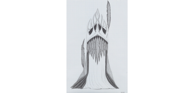 Afruz Amighi Headdress for the Unborn drawing 2017