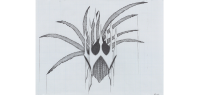 Afruz Amighi Warriors Headdress drawing 2017