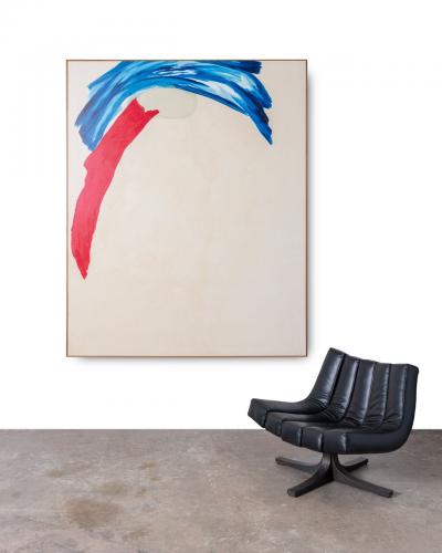 After Friedel Dzubas Arch 1962 Abstract Acrylic Painting on Canvas