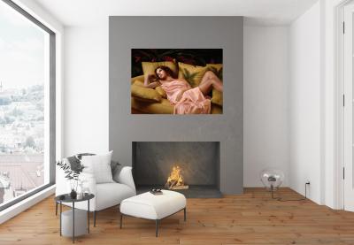 After Glow Contemporary Figurative Giclee Print by Dario Campanile