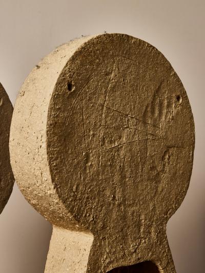Agn s de Bizet Pair of Sculptural Ceramic Table or Wall Lamps by Agn s de Bizet