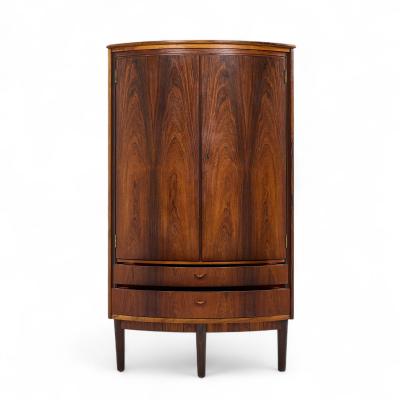 Agner Christoffersen Agner Christoffersen Mid Century Danish Rosewood Corner Cabinet