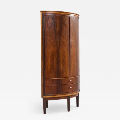 Agner Christoffersen Agner Christoffersen Mid Century Danish Rosewood Corner Cabinet