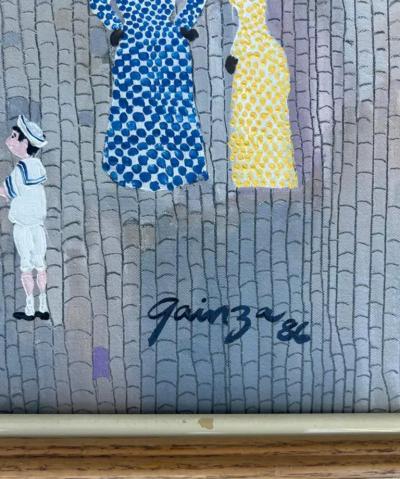 Agustin Gainza Agustin Gainza Oil Painting Wedding at The Havana Cathedral c1880 