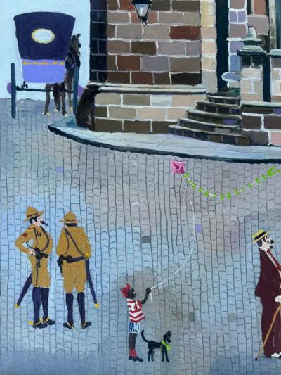 Agustin Gainza Agustin Gainza Oil Painting Wedding at The Havana Cathedral c1880 