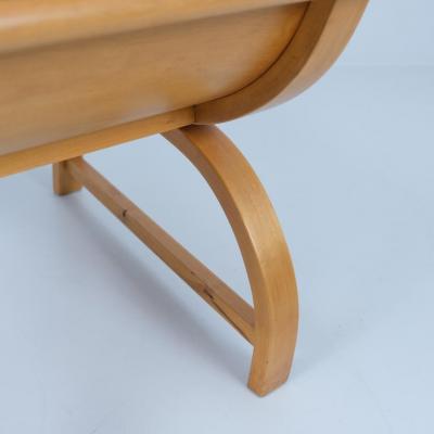 Aino Aalto Exceptionally Rare Aino Aalto Chair Model 3920 Birch White Wool Artek 1940s
