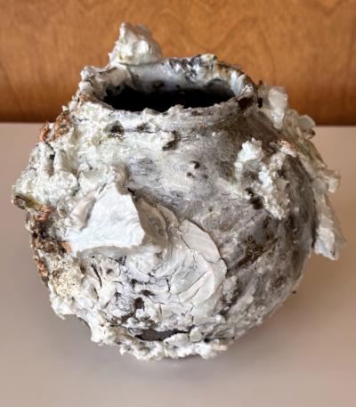 Akiko Hirai Contemporary Ceramic Moon Jar by Akiko Hirai