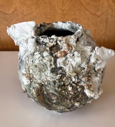 Akiko Hirai Contemporary Ceramic Moon Jar by Akiko Hirai