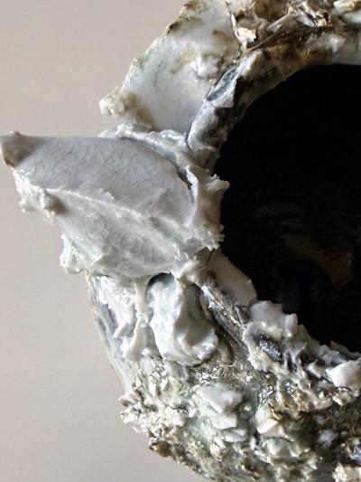 Akiko Hirai Contemporary Ceramic Moon Jar by Akiko Hirai