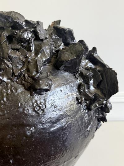 Akiko Hirai Large Contemporary Ceramic Moon Jar by Akiko Hirai