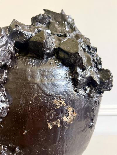 Akiko Hirai Large Contemporary Ceramic Moon Jar by Akiko Hirai