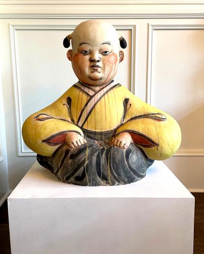 Akio Takamori Important Ceramic Sculpture Karako by Akio Takamori Exhibited and Published