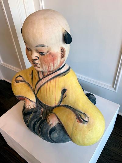 Akio Takamori Important Ceramic Sculpture Karako by Akio Takamori Exhibited and Published