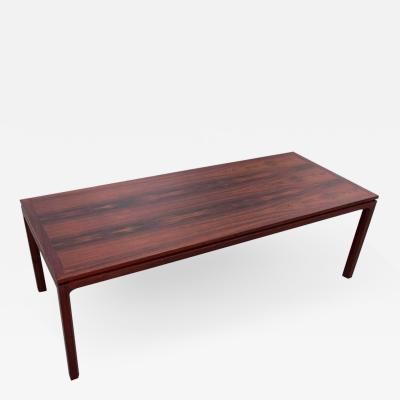 Aksel Kjersgaard Large Rosewood Coffee Table Attributed to Aksel Kjersgaard or Kai Kristiansen
