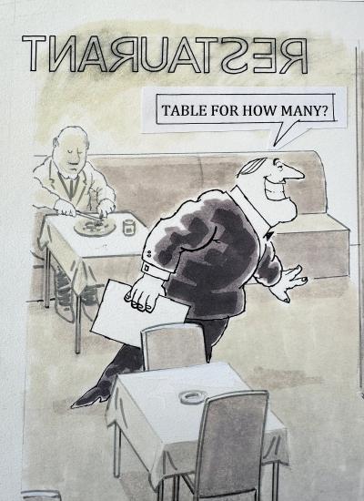 Al Jaffee Snappy Answers to Stupid Questions Mad Magazine Table for How Many