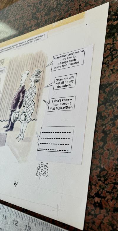 Al Jaffee Snappy Answers to Stupid Questions Mad Magazine Table for How Many