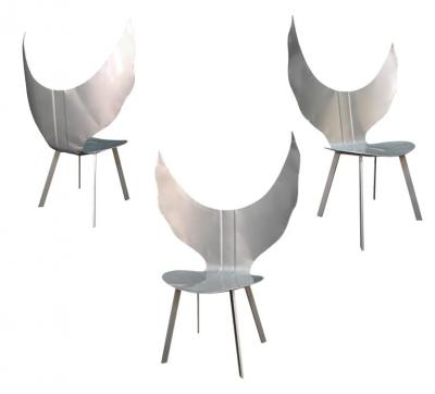 Al Jord o Contemporary Angel Chair from Cars Never Die Collection by Al Jord o Brazil