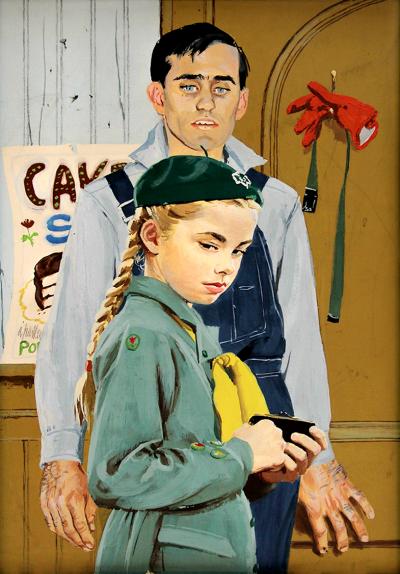 Al Parker Mary Vincent and the Convict Good Housekeeping Illustration