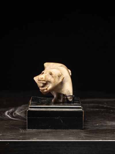 Alabaster Fantasy Animal Oriental School Provenance ex collection Jaime Trigo