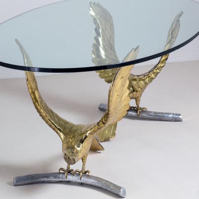 Alain Chervet Large Table Eagles by Alain Chervet circa 1980
