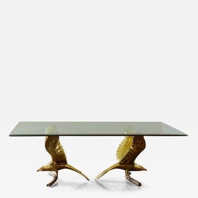 Alain Chervet Stunning Eagle Based Dining Table by Alain Chervet signed 1970s