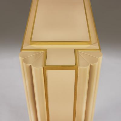 Alain Delon French 1980s Maison Jansen console table designed by Alain Delon