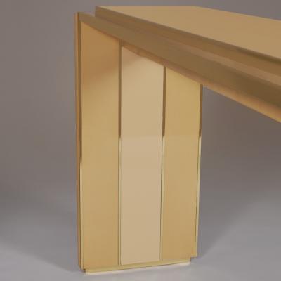 Alain Delon French 1980s Maison Jansen console table designed by Alain Delon